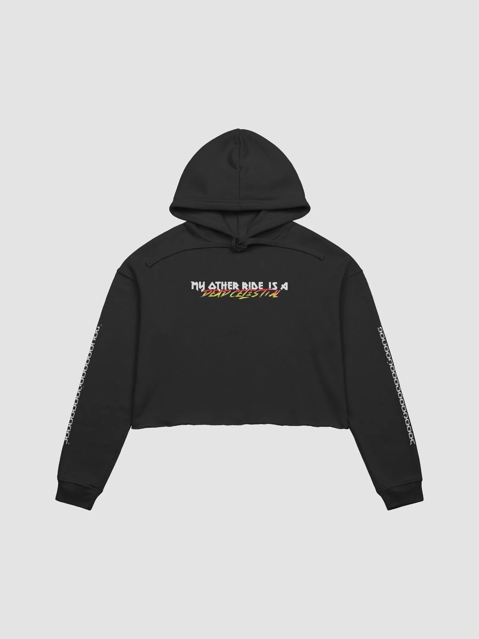 My other ride is a dead celestial - Crop hoodie product image (2)