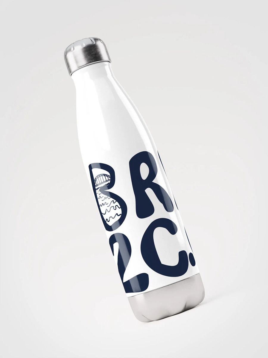BRN.2C.C.™ | Stainless Bottle | Navy on White 💧 product image (3)