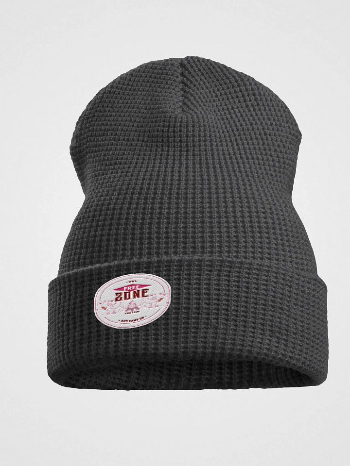Wi-Fi-Free Zone: Stay Calm and Camp On camping holiday beanie product image (1)