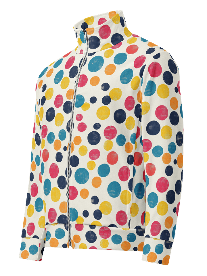 Polka Dot Illusion Vintage Retro Unisex Track Jacket product image (1)