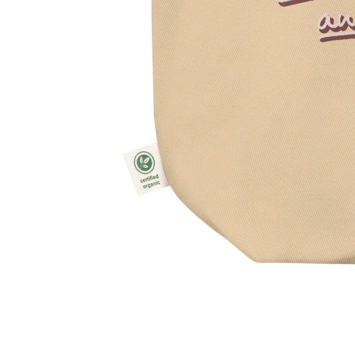 Bubbly and a B*tch (blush shadow design) organic cotton tote bag product image (2)
