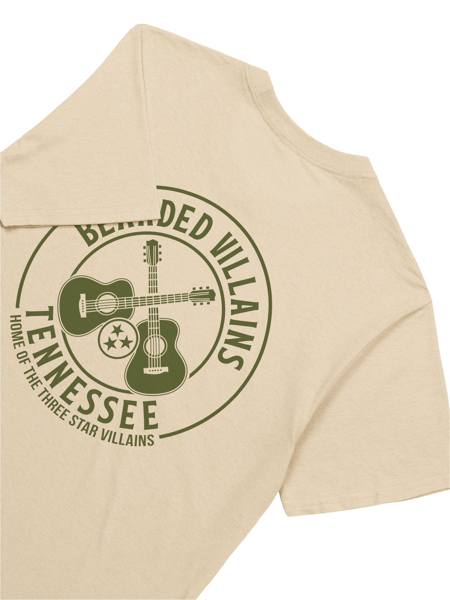 TSV Bearded Villains Tennessee “Tactical Grit Alternate” T-Shirt | Military Green on Combat Desert, Brown or Black | Rugged Brotherhood Strength & Everyday Utility product image (22)