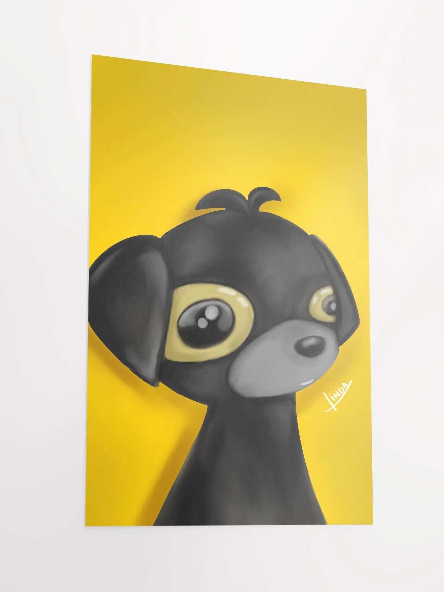 Chibi Black Dog Portrait product image (2)