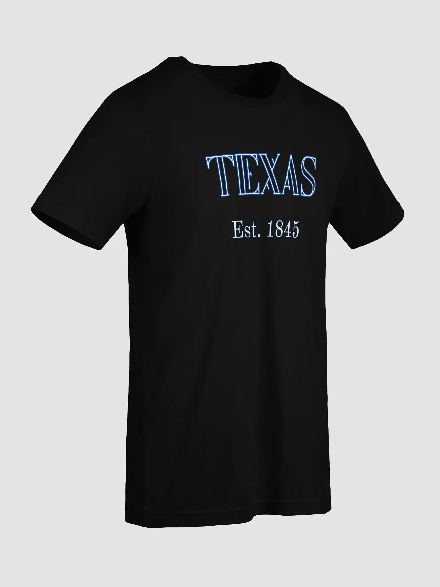 💙 TEXAS Est. 1845 Retro Tee with Blue Outline | Bella+Canvas Unisex Shirt | Kompot Font product image (71)