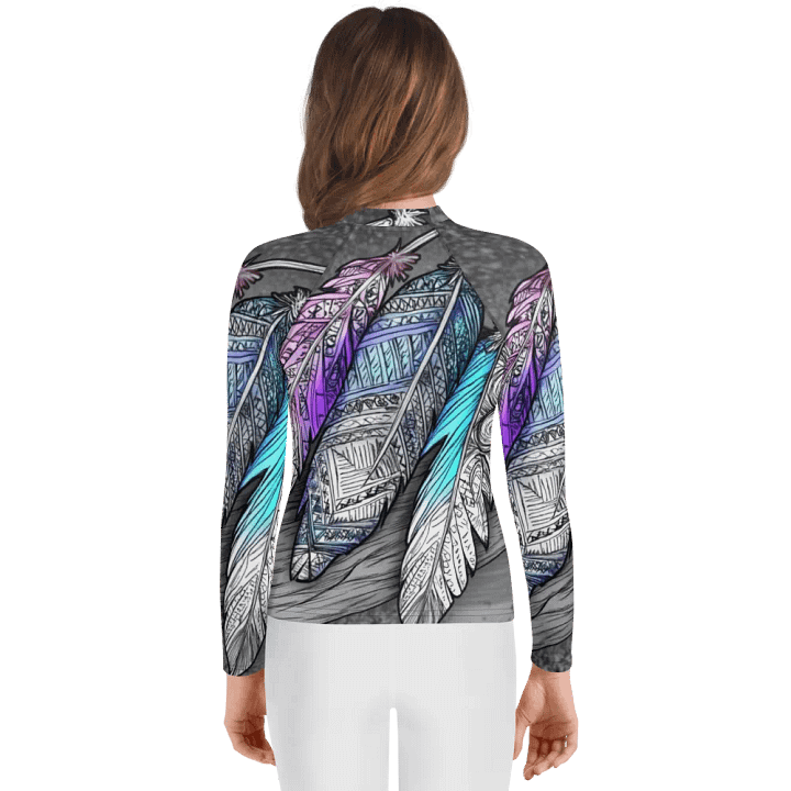G Feather, Unisex Youth Rash Guard product image (2)