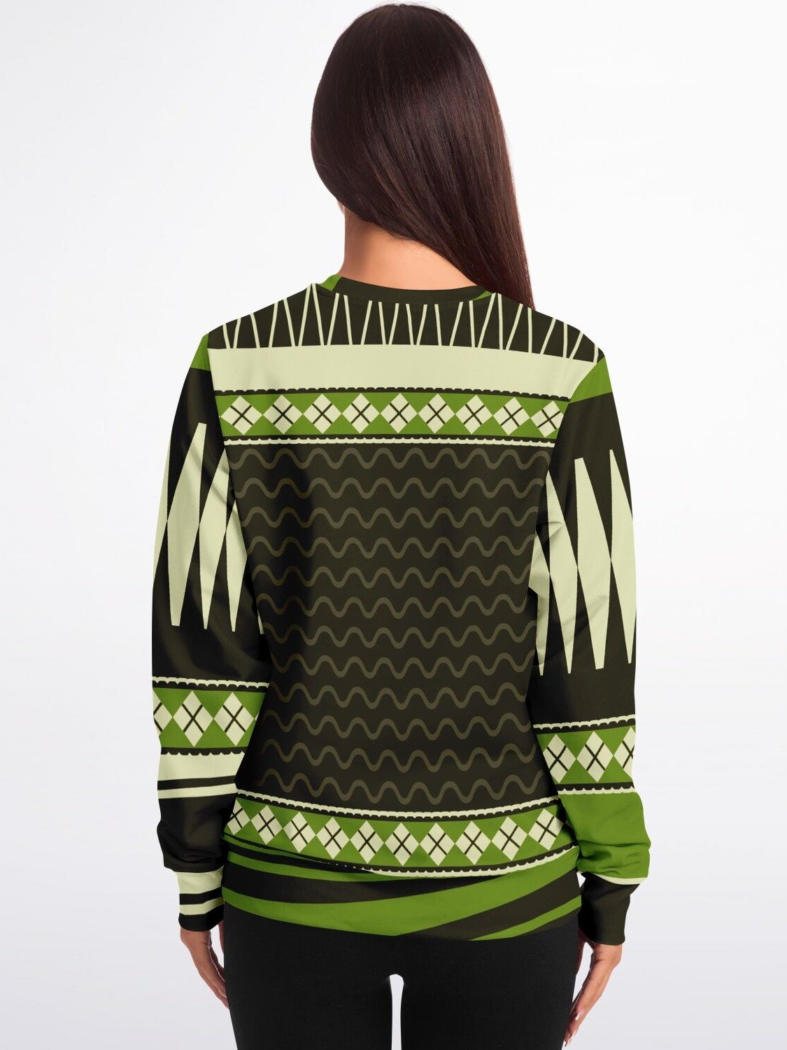 Funny 420 Christmas Sweatshirt | Green Holiday Party Sweater | Casual Winter Party Outfit product image (4)