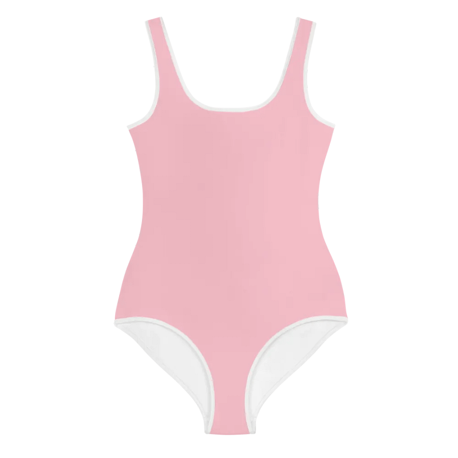 Youth Plain Color Pink Swimsuit product image (5)