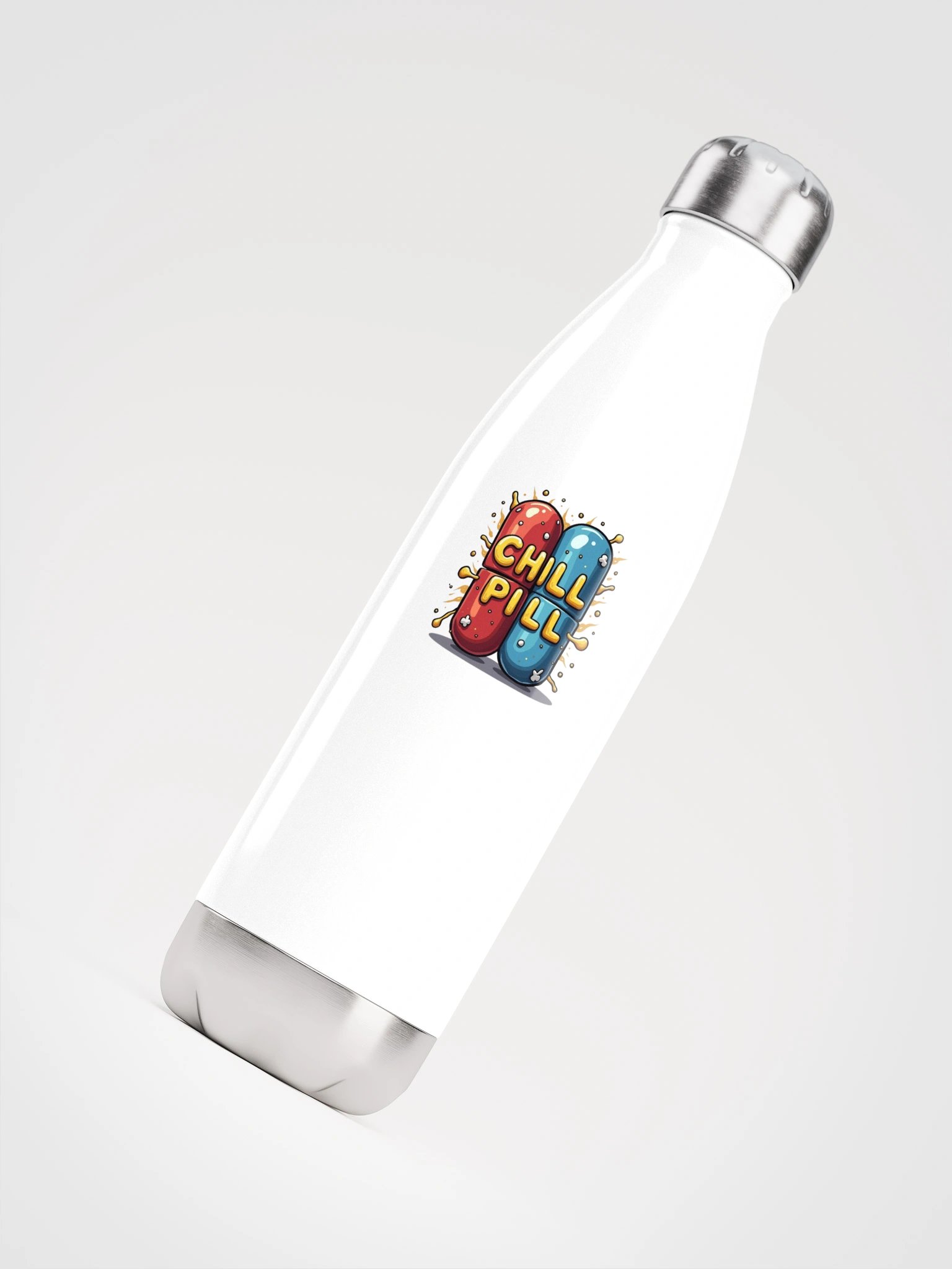 Chill Pill Stainless Steel Water Bottle product image (4)
