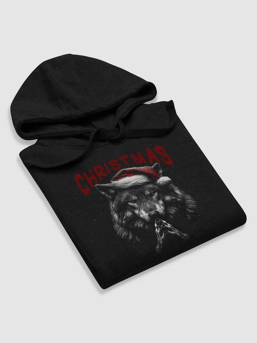 Santa Paws Wolf Christmas Hoodie product image (19)