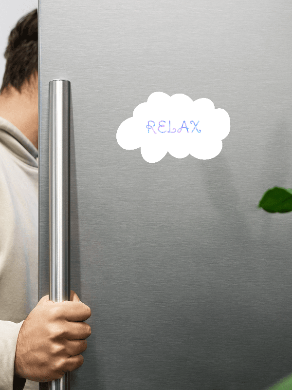 Relax Text On White product image (1)