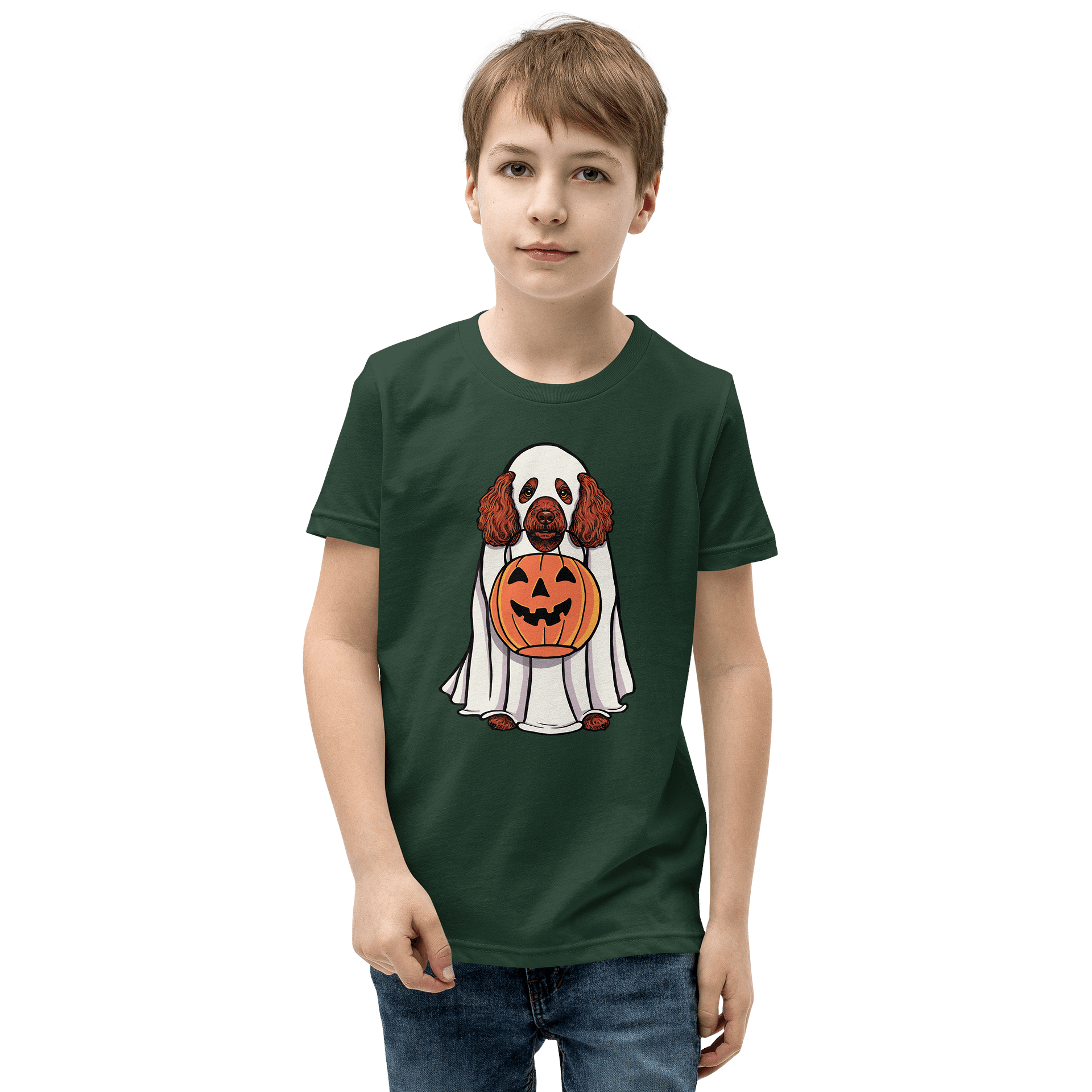 Halloween Miniature Poodle(Red) Youth T-Shirt product image (1)