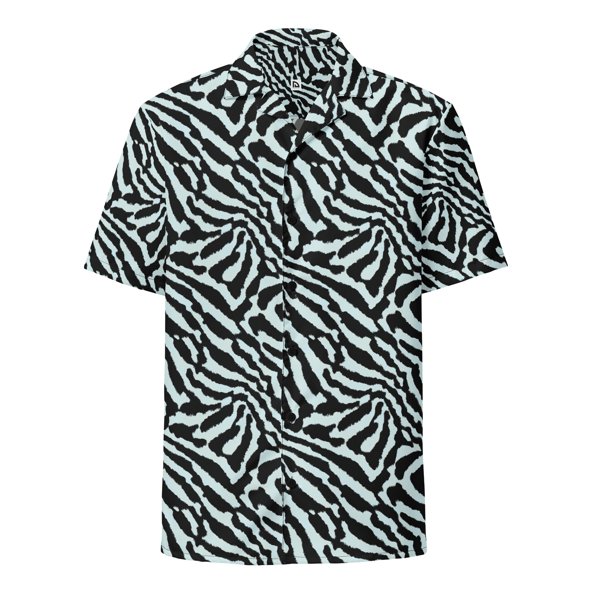 Blue Zebra Hawaiian Shirt product image (1)