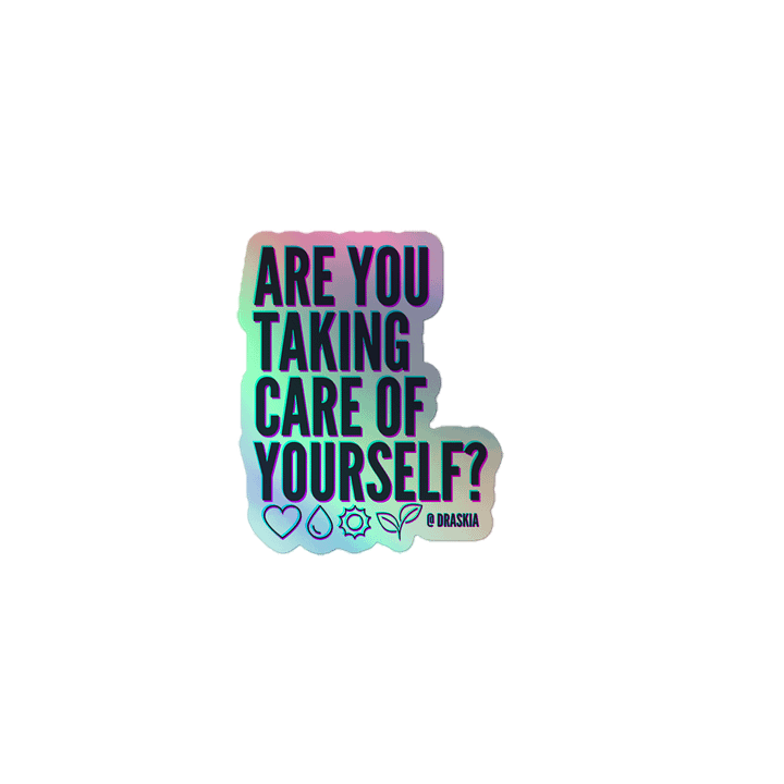 Neon Self-Care Holo Sticker product image (1)