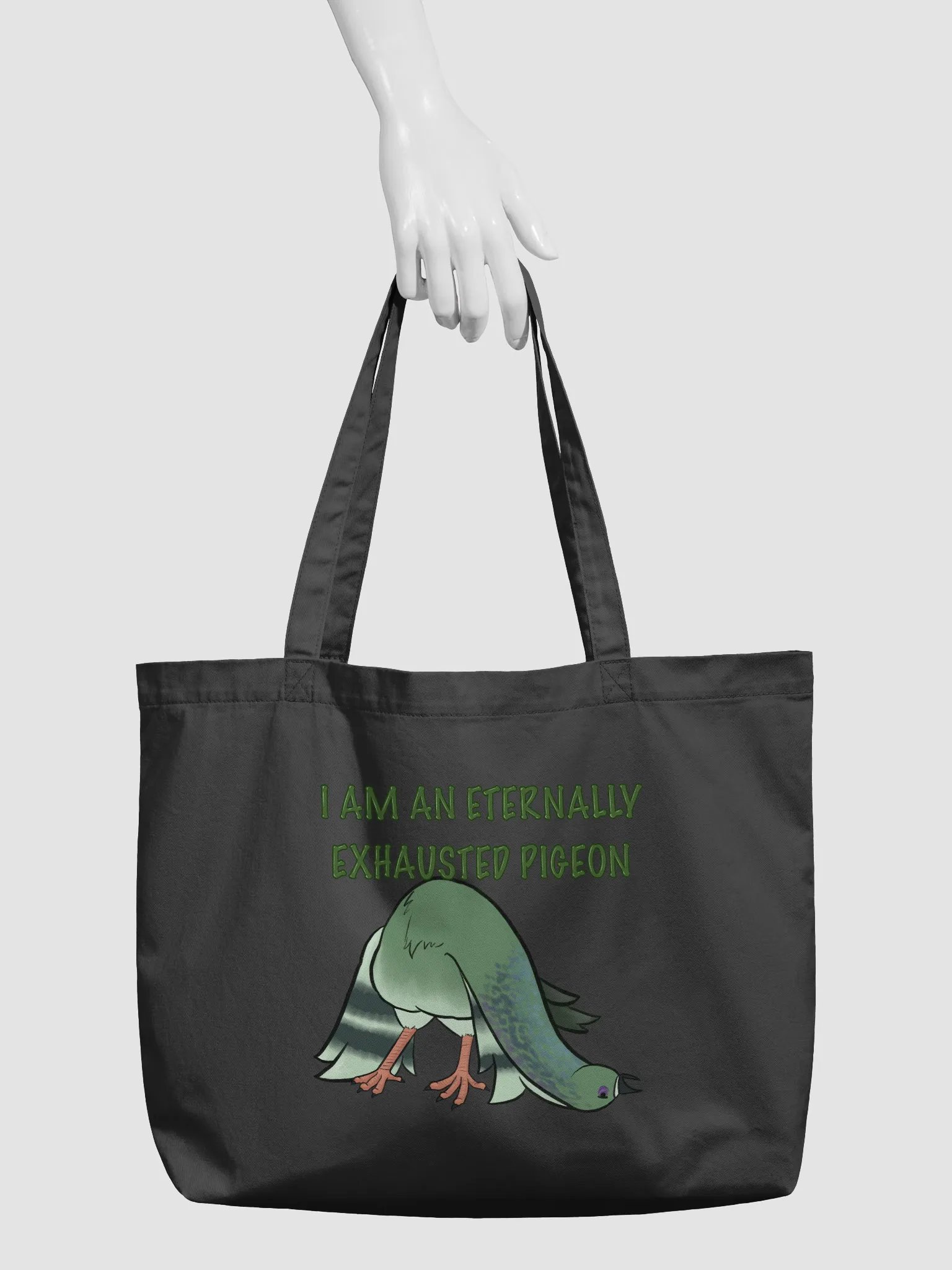 Eternally Exhausted Pigeon Large Tote product image (3)