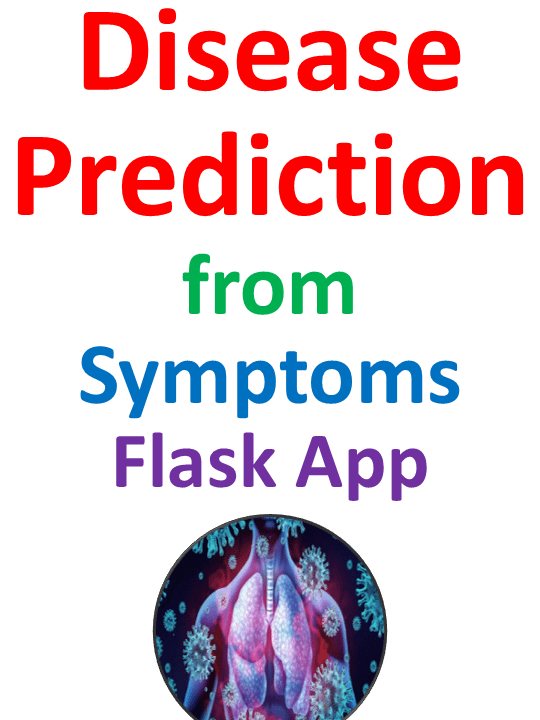 Disease Prediction from Symptoms using Machine Learning with Flask App Project