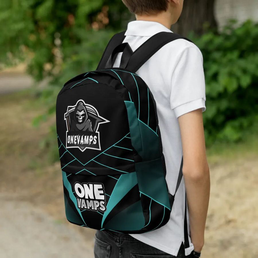 OneVamps Backpack Blue and Black product image (4)