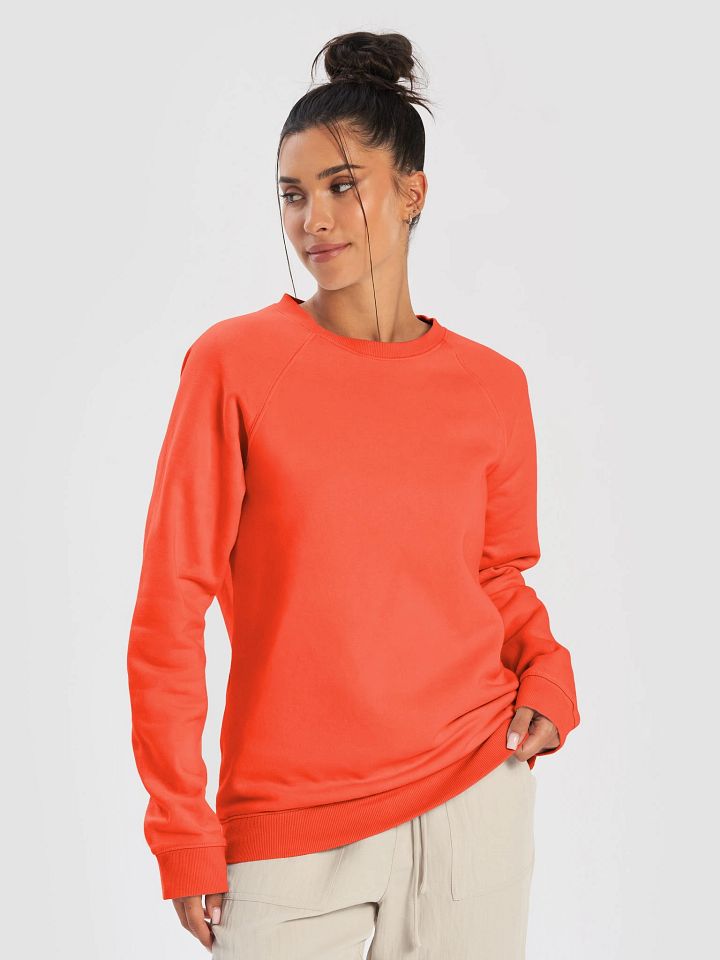 Plain Color Burnt Orange Raglan Sweatshirt product image (1)