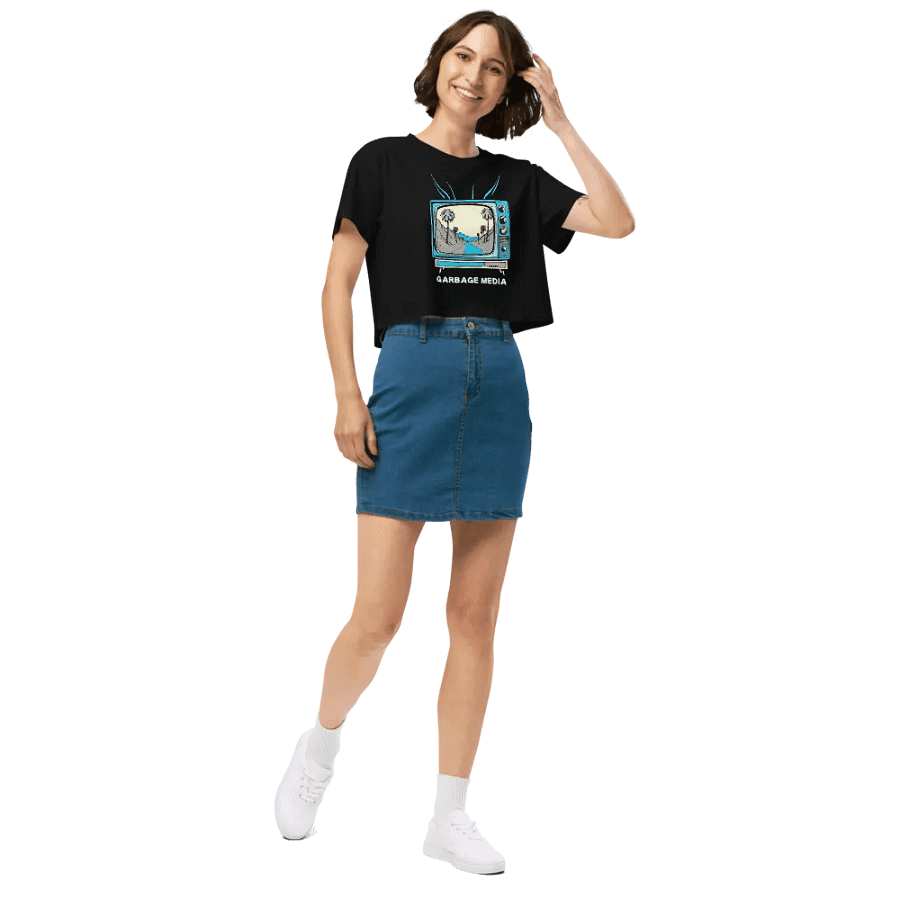 Garbage Media West Coast Cropped T-shirt product image (4)
