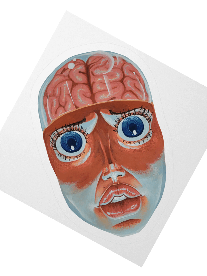 Brain Girl sticker product image (2)