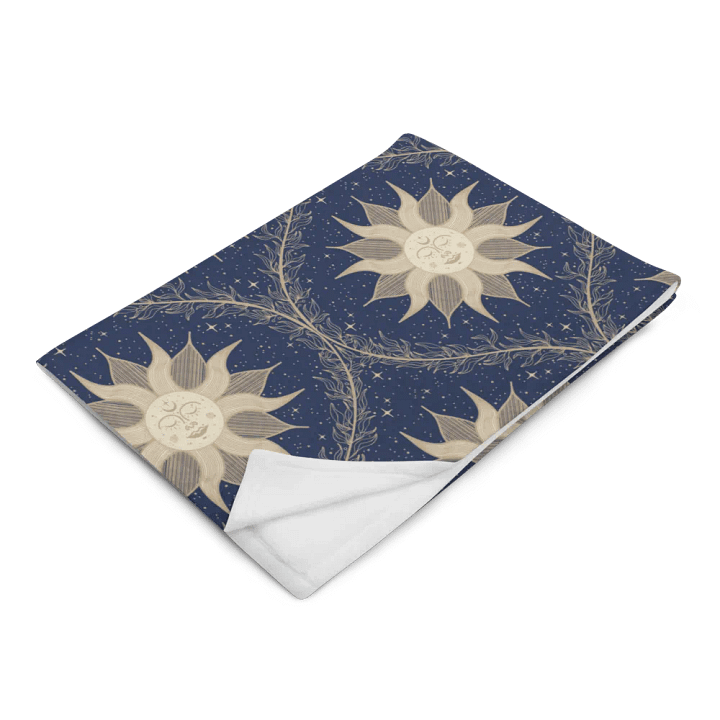 Mystic Suns and Leaves Throw Blanket product image (2)