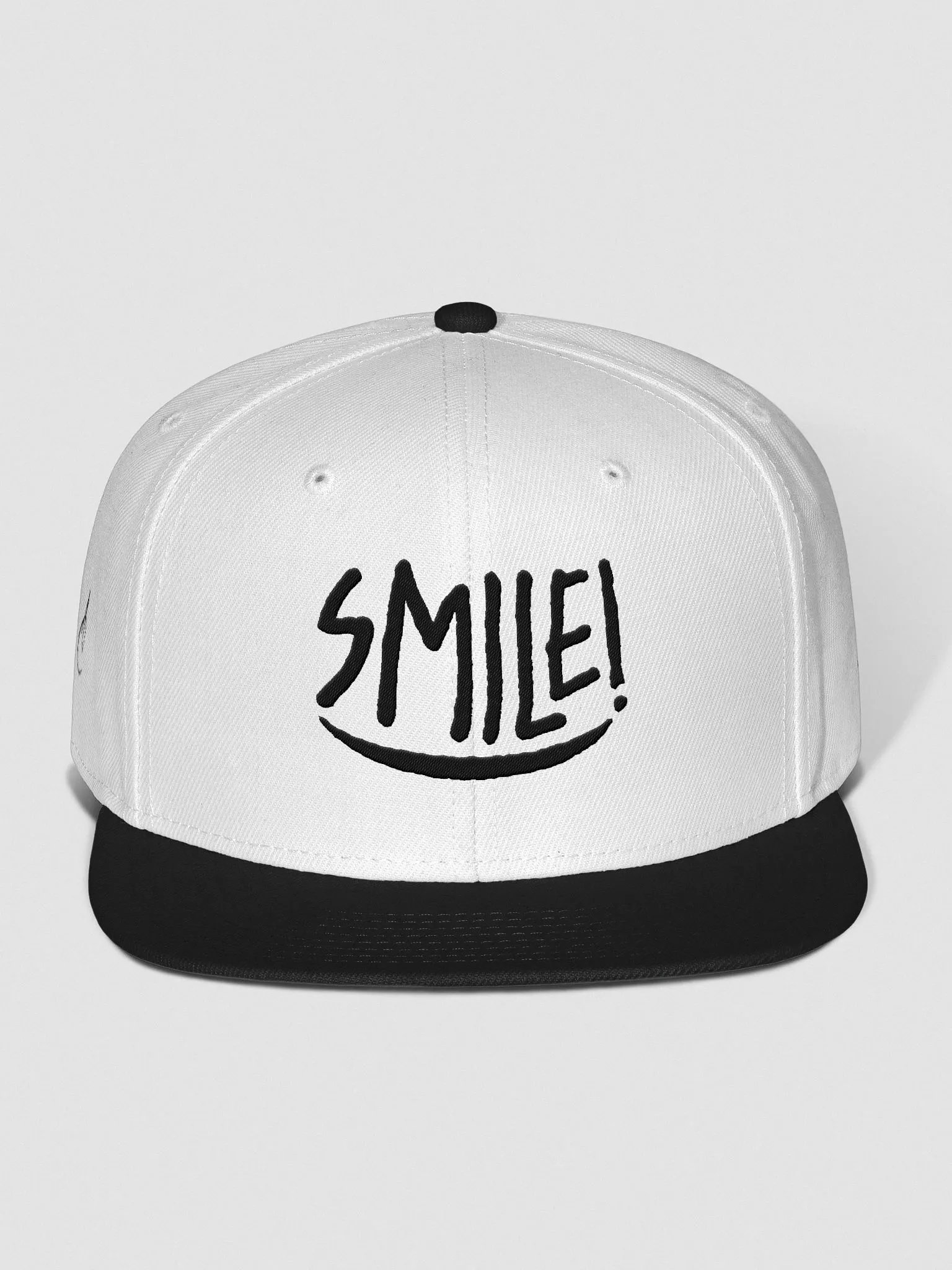Cappellino “SMILE!” snapback - ricamo nero product image (3)
