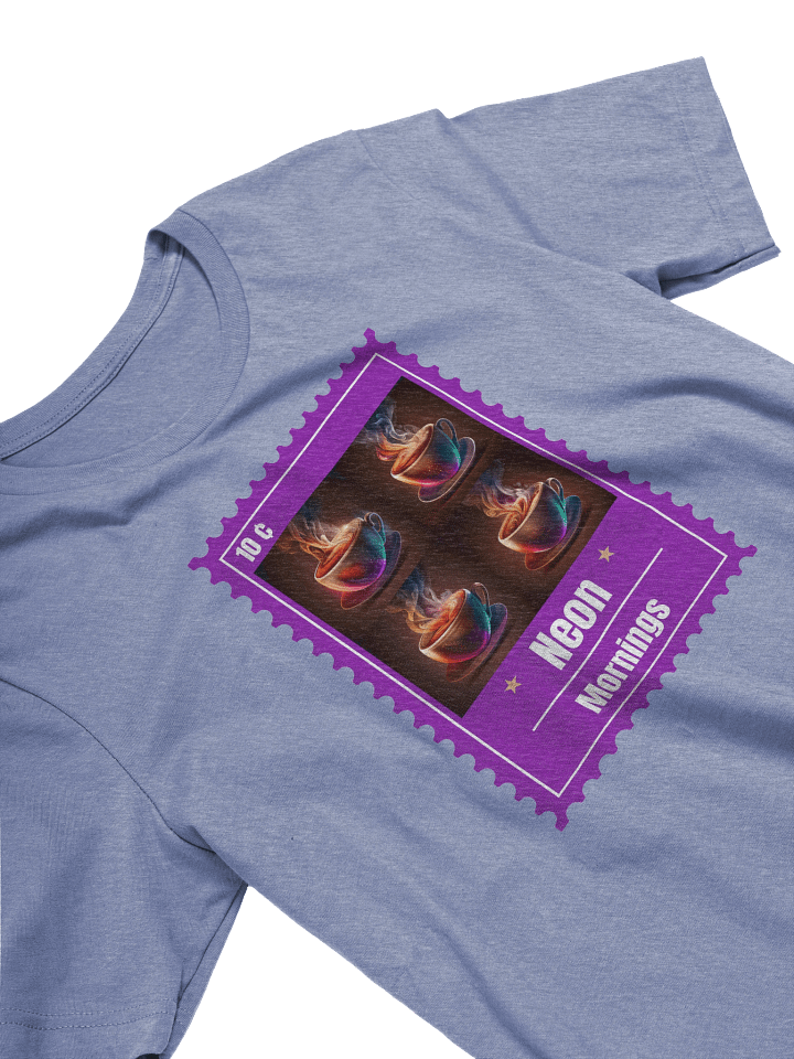 Neon Mornings Coffee Stamp T-Shirt product image (2)