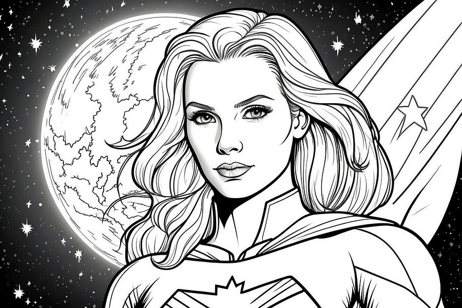 Super hero coloring book product image (1)