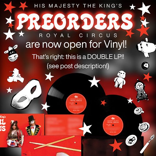 ✨PREORDER YOUR VINYL TODAY!!✨
https://elasticstage.com/royal-fish
It's official: HMTKRC is a double album, coming in at 16 tr...