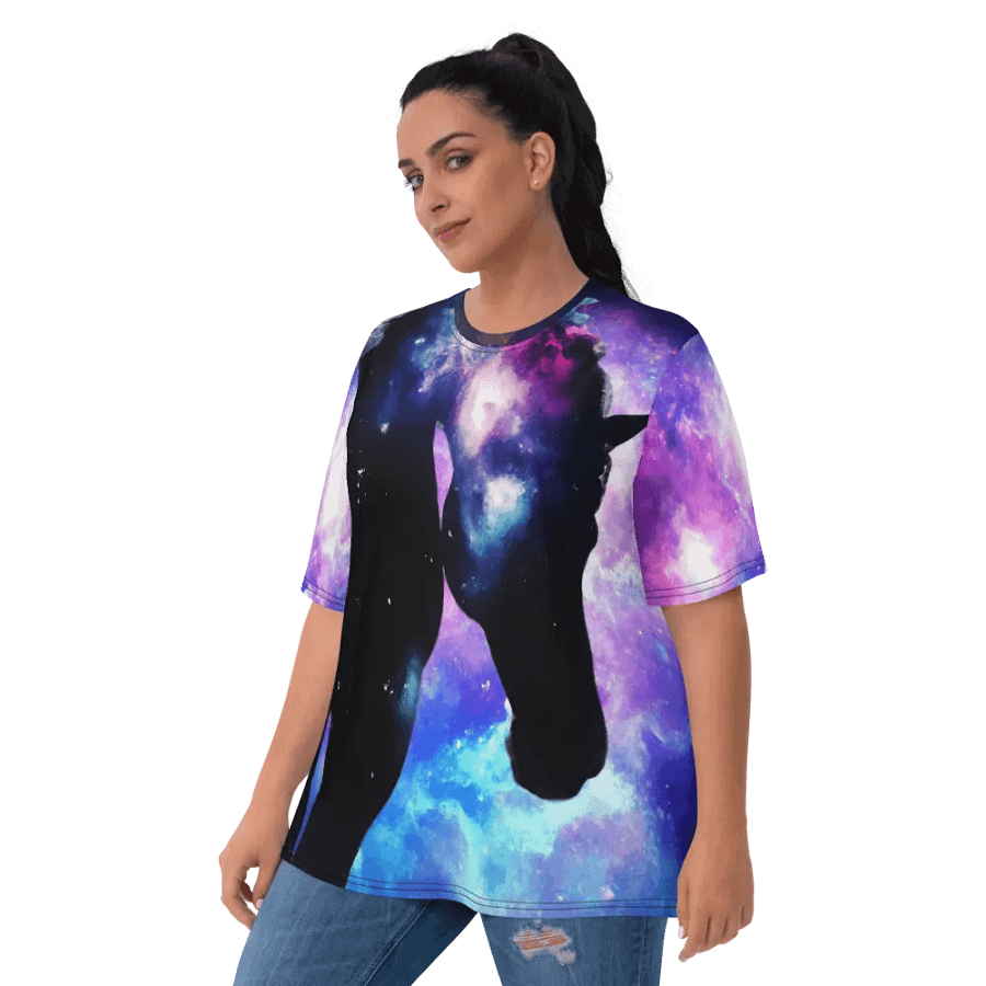 Spaced horse - nebula horses T shirt product image (10)