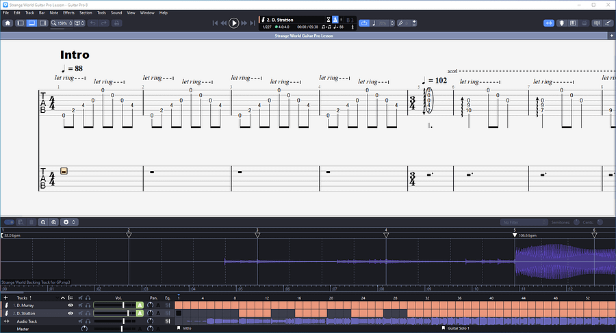Strange World PDF TAB + Backing Track MP3 product image (3)