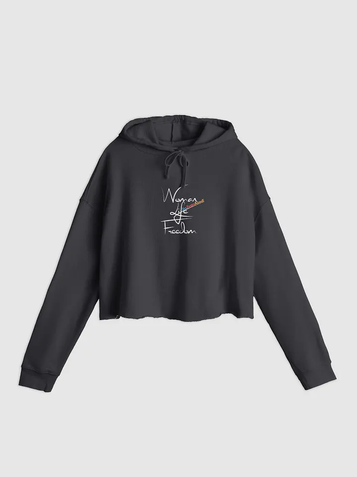 Woman, Life, Freedom | Independent Trading Co. Women’s Lightweight Cropped Hoodie product image (2)