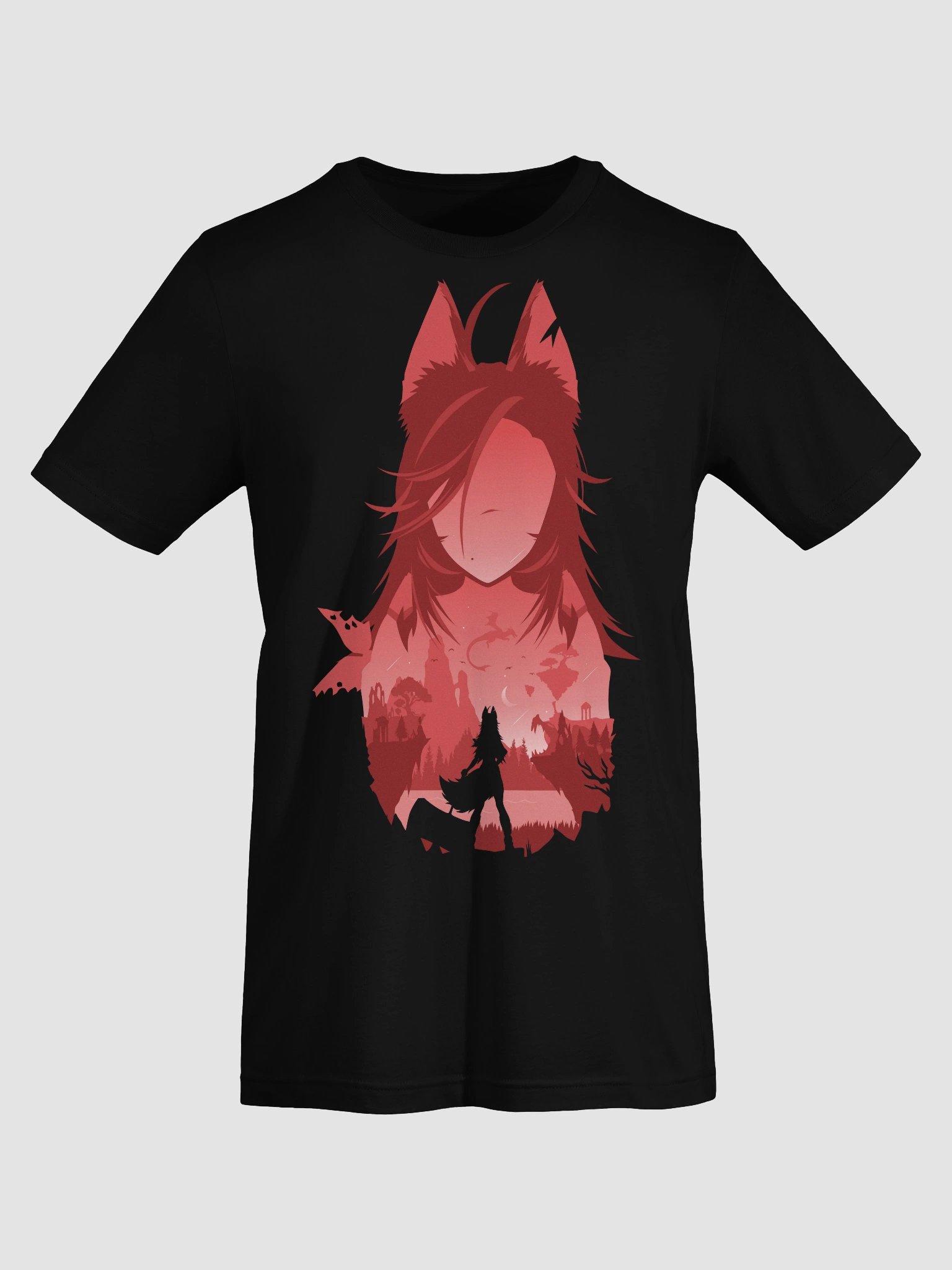 Wolf Girl Landscape T-Shirt product image (19)