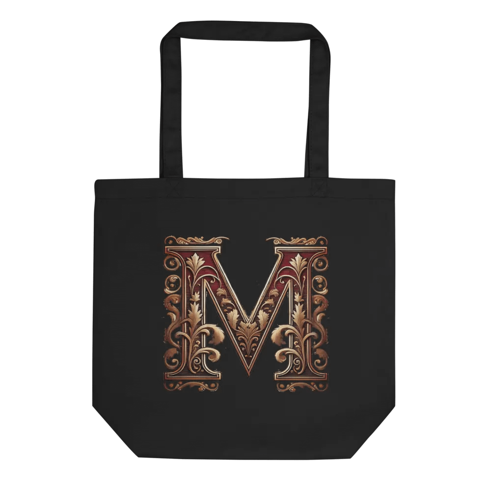 Luxurious Floral Monogram Tote Bag product image (2)