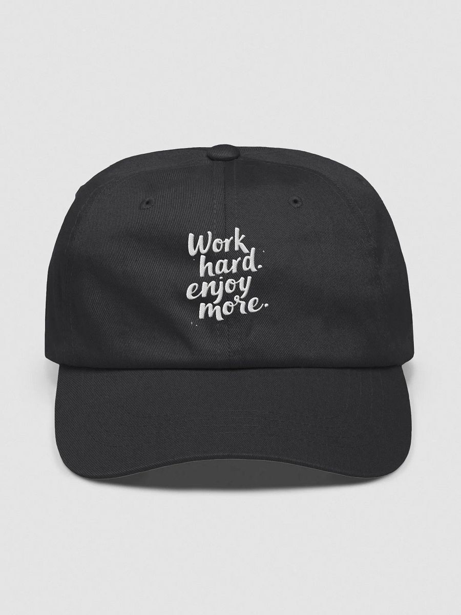 Unlock Your True Potential with the Work Hard, Enjoy More  Hat – Inspired by Kim Kardashian’s Empowering Spirit! product image (1)
