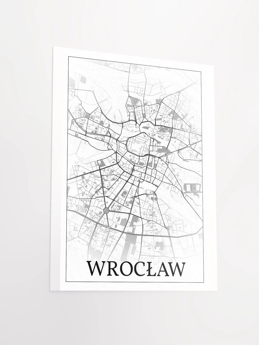Wrocław, Poland, city map print product image (11)