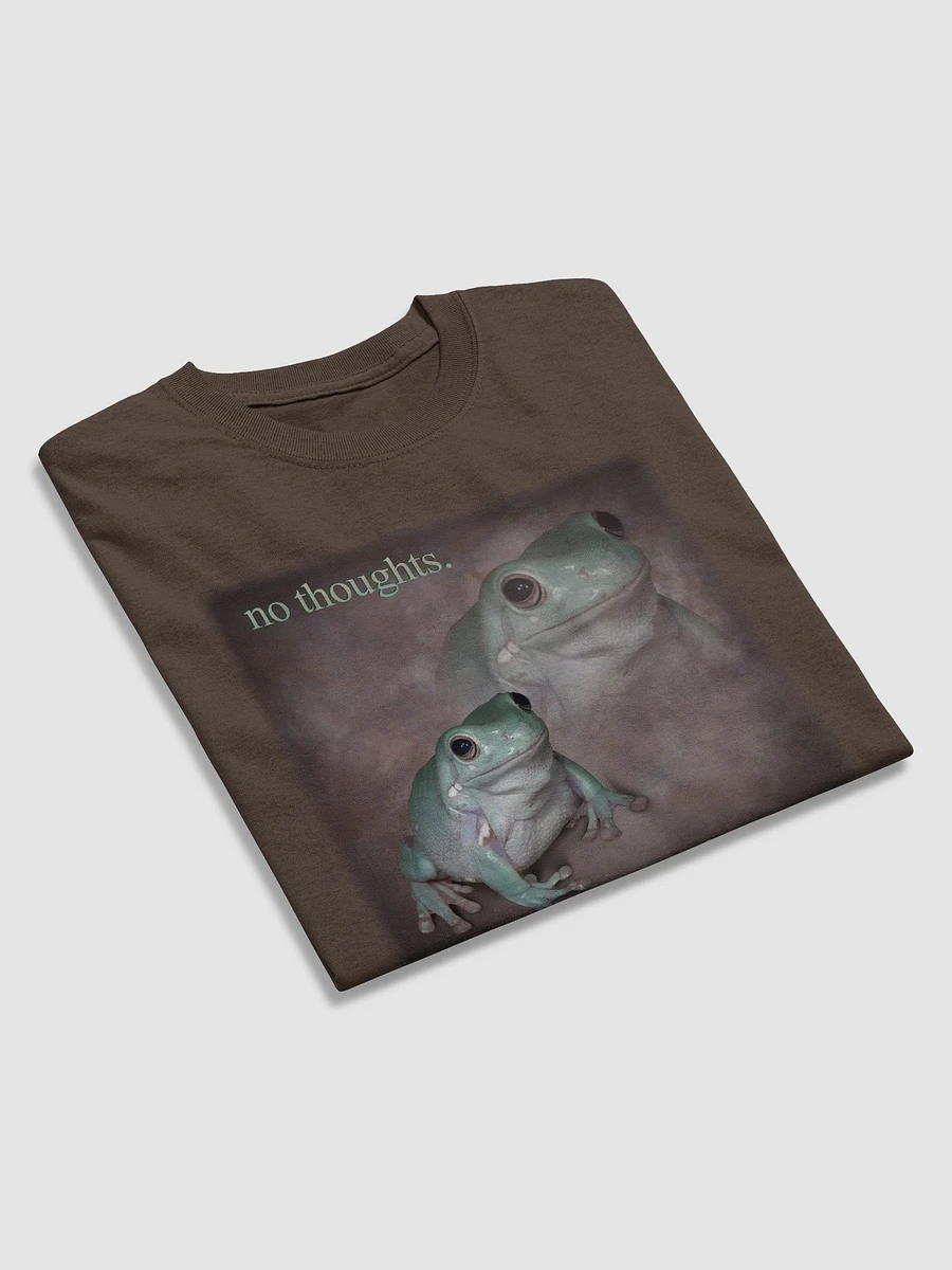No thoughts, head empty frog T-shirt product image (4)