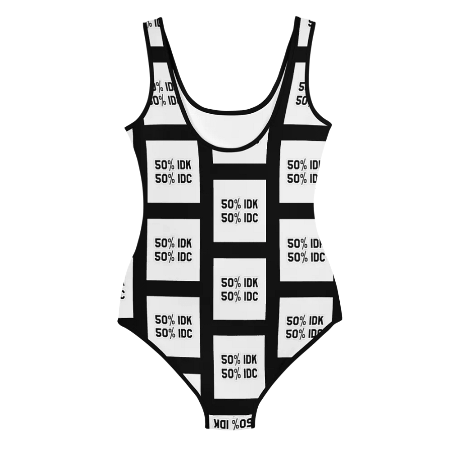 50% IDK 50% IDC Youth Swimsuit product image (2)