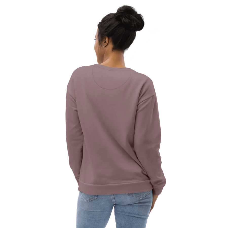 Plain Mauve Soft Summer Unisex Recycled Polyester Heavyweight Premium Sweatshirt by Treasure Pie product image (10)