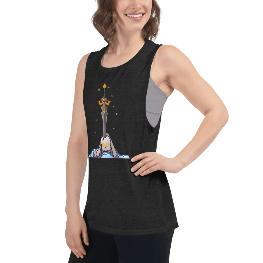 Sword in the Skull - Argent Variation - Women's Style Muscle Tank product image (7)