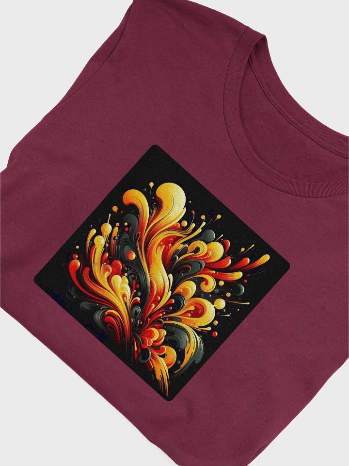Swirling Flame Unisex T-Shirt | AI Design abstract fluid product image (1)