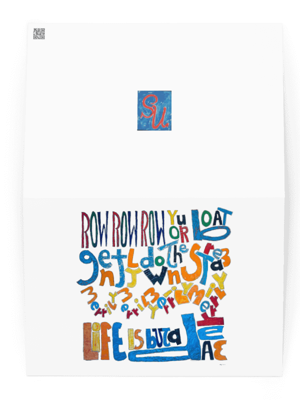 Row Row Row Your Boat Greeting Card product image (2)