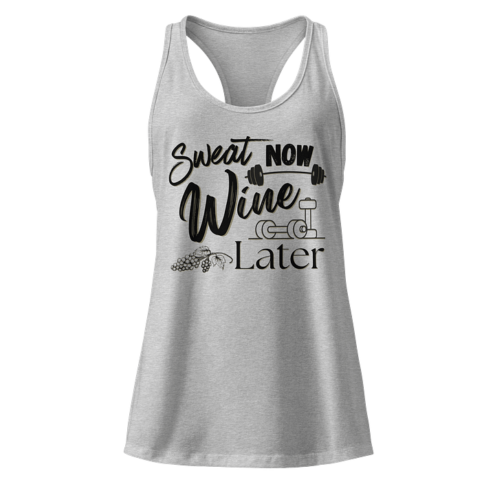 Sweat Now Wine Later Racerback Tank product image (5)