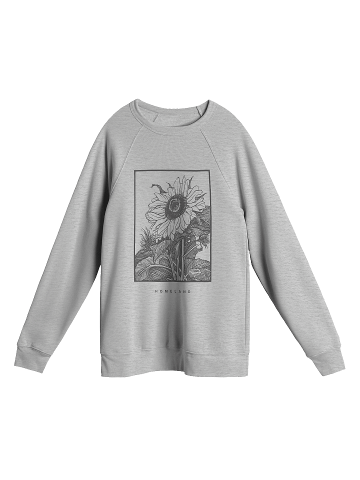 Sunflower Sketch Unisex Raglan Sweatshirt product image (2)