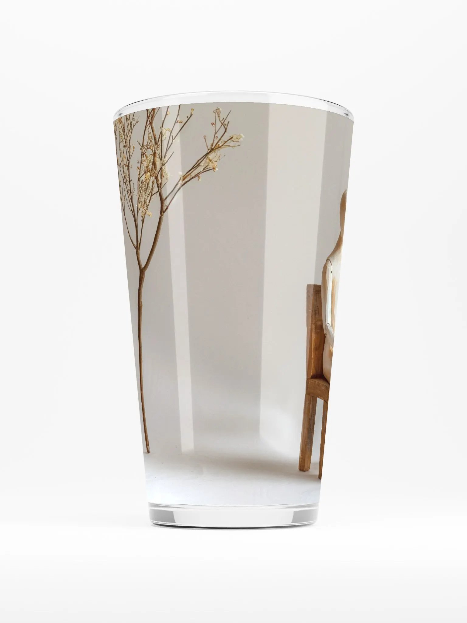 Shaker Pint Glass by Allcolor-We are all wooden people 001 product image (2)