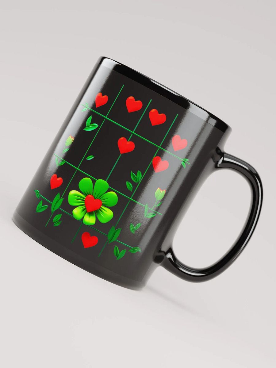 Heartfelt Vines Black Glossy Mug product image (1)