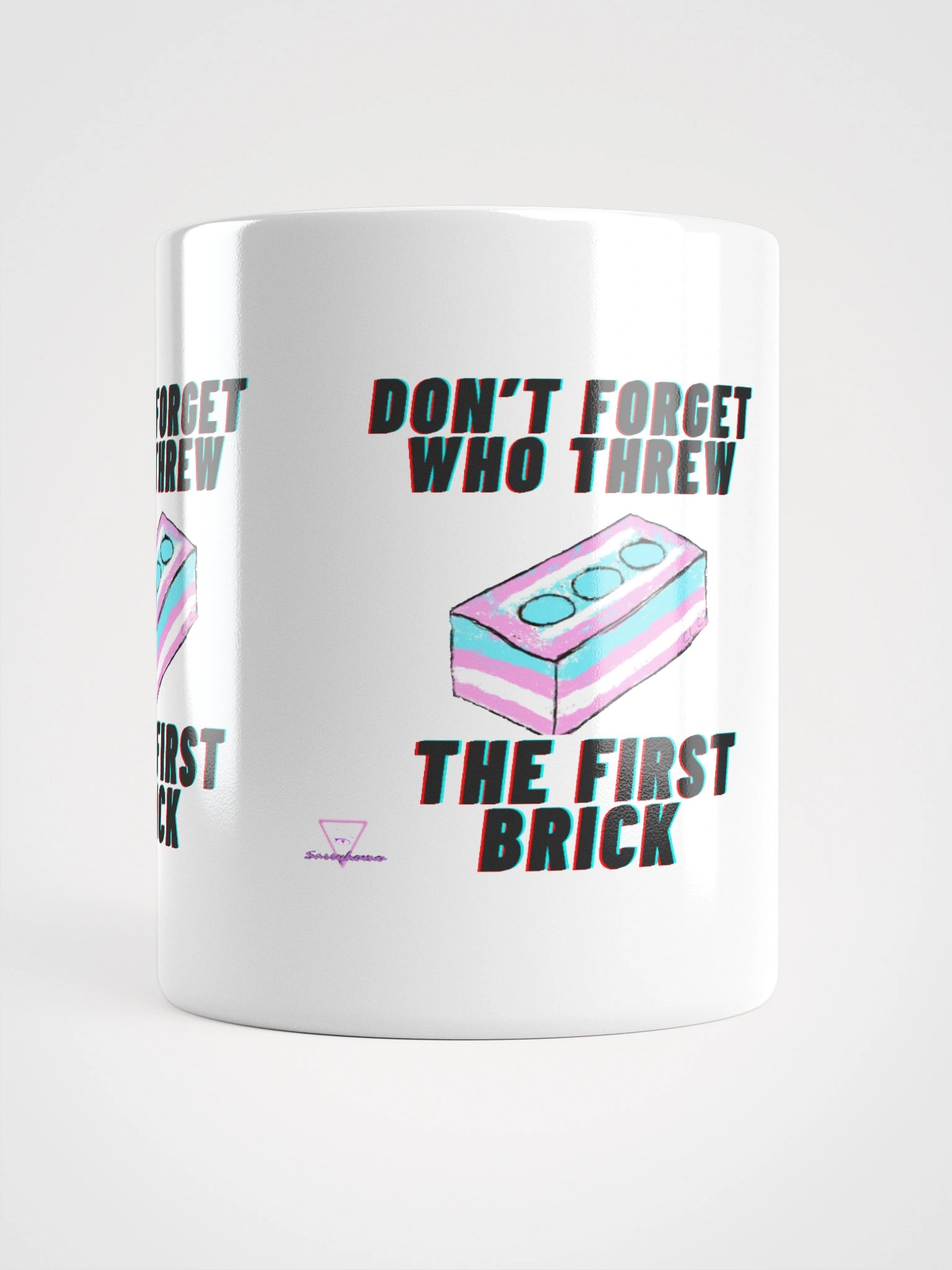 Don't Forget Who Threw The First Brick Mug-White product image (17)