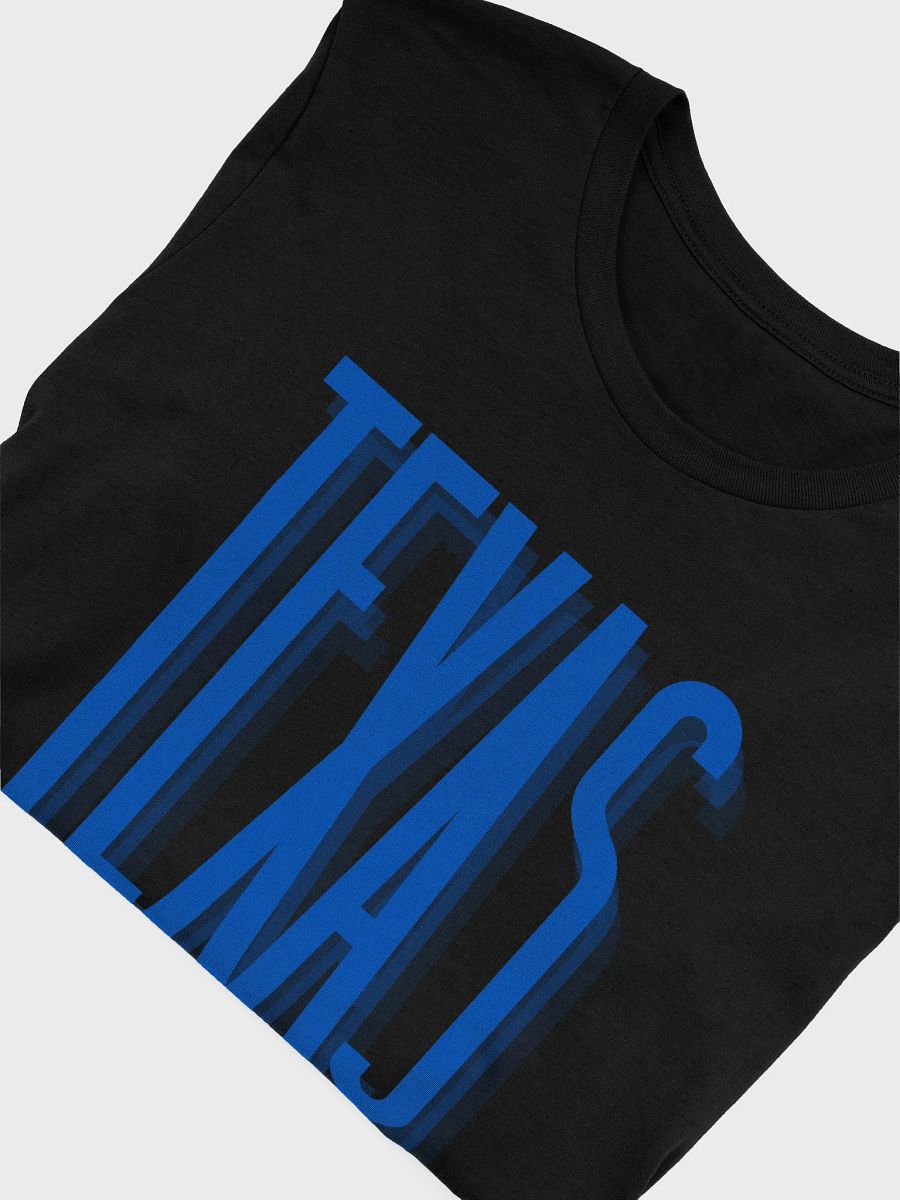 🔵 Modern Texas Typography T-Shirt | Bella+Canvas Unisex Tee | Blue Sansterdam Font Design product image (5)