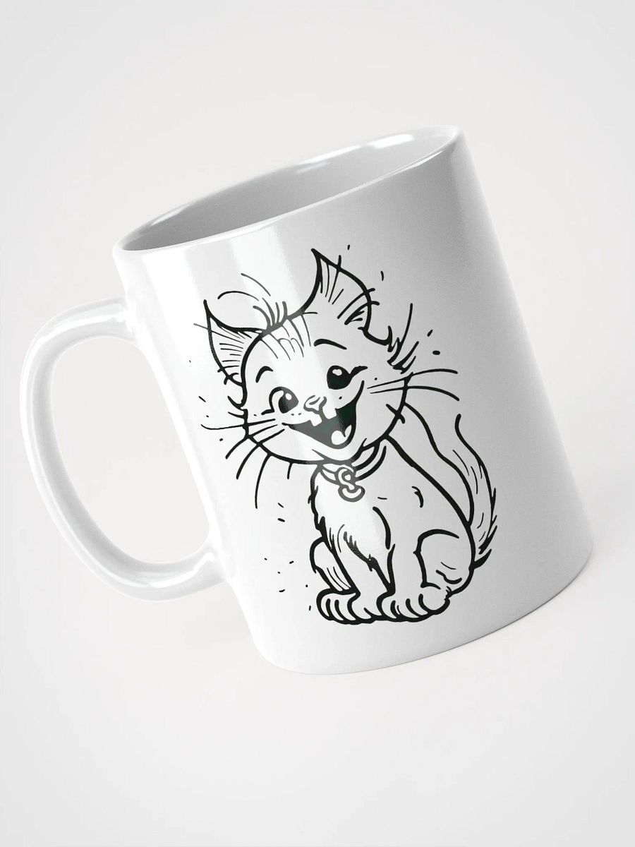 Playful Cartoon Cat Outline Mug product image (9)