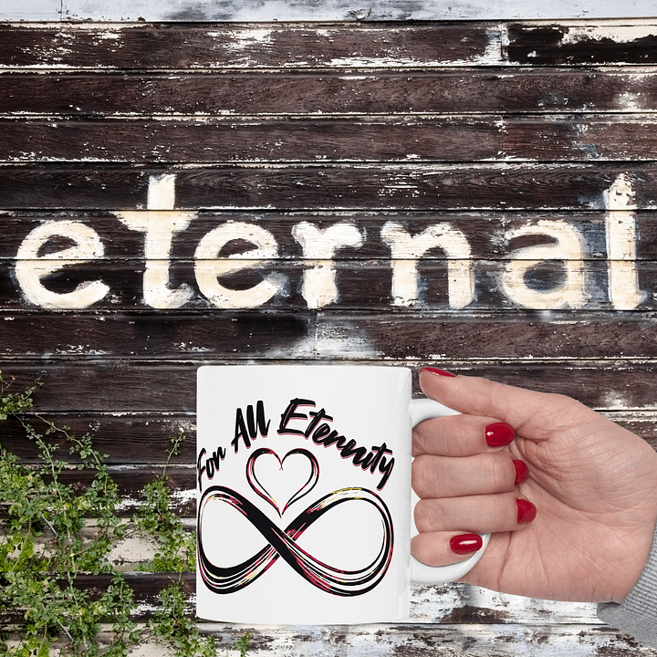 Eternal Love Infinity Mug, Romantic Coffee Gift, Infinity Love Mug, Couple Mug Gift, Valentine’s Day Mug, Gift For Her, Gift For Him, Anniversary Mug Gift product image (2)