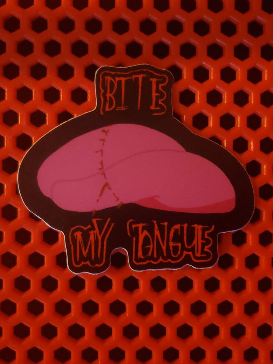 Bite My Tongue Sticker product image (1)